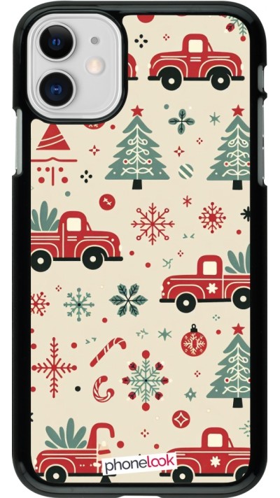 iPhone 11 Case Hülle - Weihnachten 2024 Lkw Tanne