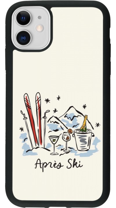 Coque iPhone 11 - Silicone rigide noir After the sky 2026