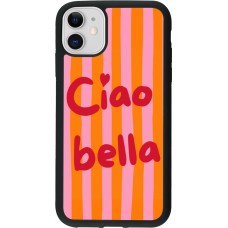 Coque iPhone 11 - Silicone rigide noir Bye Bella 2026