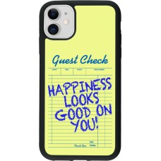 Coque iPhone 11 - Silicone rigide noir Guest check 2026