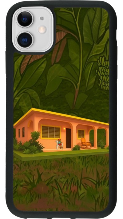 Coque iPhone 11 - Silicone rigide noir Benitos house DTMF