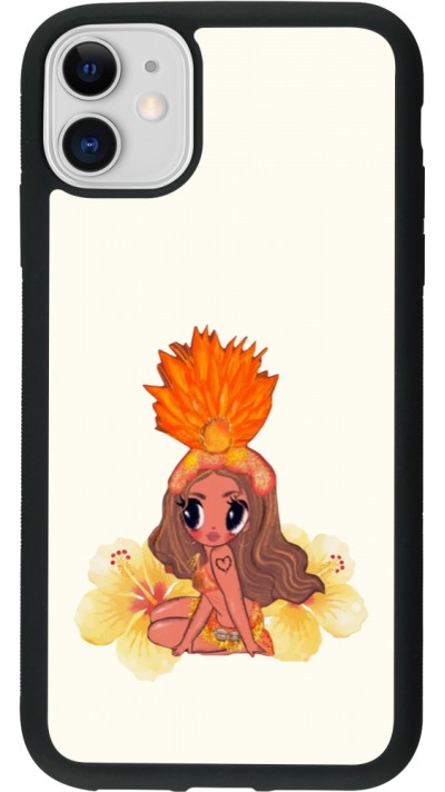 Coque iPhone 11 - Silicone rigide noir Karol G Tropicoqueta