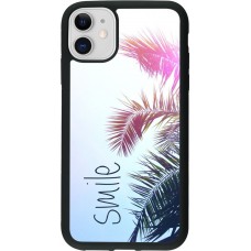 Coque iPhone 11 - Silicone rigide noir Smile 05