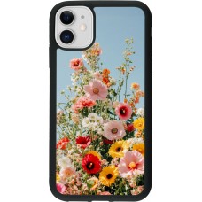 Coque iPhone 11 - Silicone rigide noir Spring flowers Spring 2026