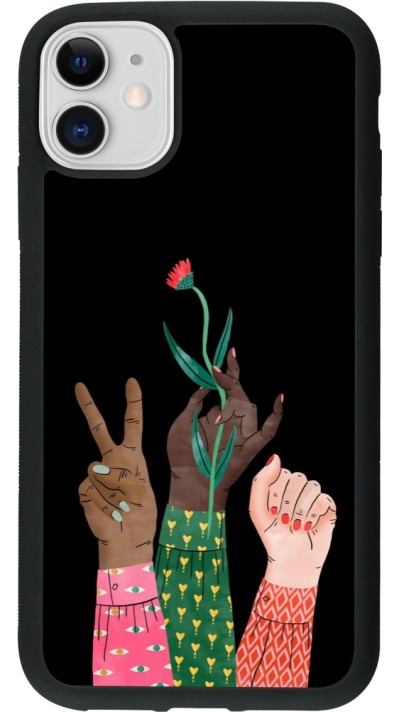 Coque iPhone 11 - Silicone rigide noir Womens day 2026 2