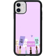 Coque iPhone 11 - Silicone rigide noir Womens day 2026 9