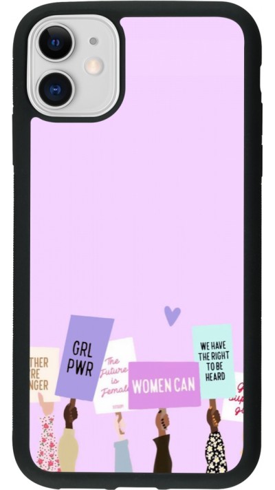 Coque iPhone 11 - Silicone rigide noir Womens day 2026 9