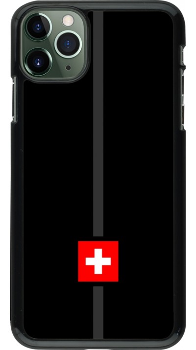 iPhone 11 Pro Max Case Hülle - Kanton CH schwarz
