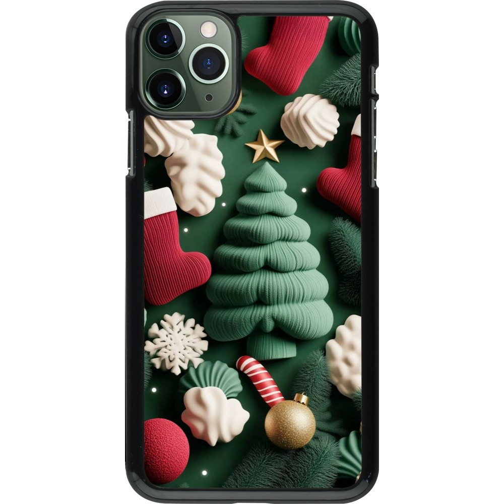 Coque iPhone 11 Pro Max - Christmas 25 Christmas textiles