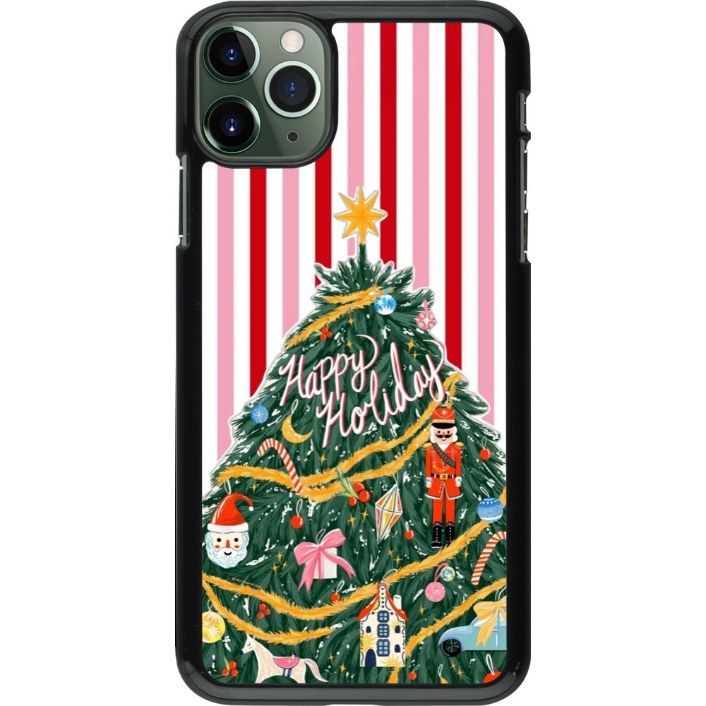 Coque iPhone 11 Pro Max - Christmas 25 Happy Holiday