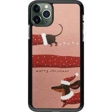Coque iPhone 11 Pro Max - Christmas 25 Teckel Merry Xmas