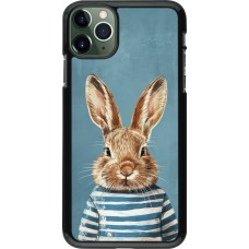 Coque iPhone 11 Pro Max - Easter 2026 Rabbit navy