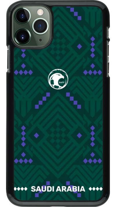 Coque iPhone 11 Pro Max - Maillot de football Arabie saoudite 2026 personnalisable