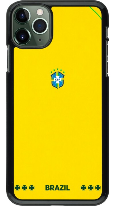 Coque iPhone 11 Pro Max - Maillot de football Bresil 2026 personnalisable