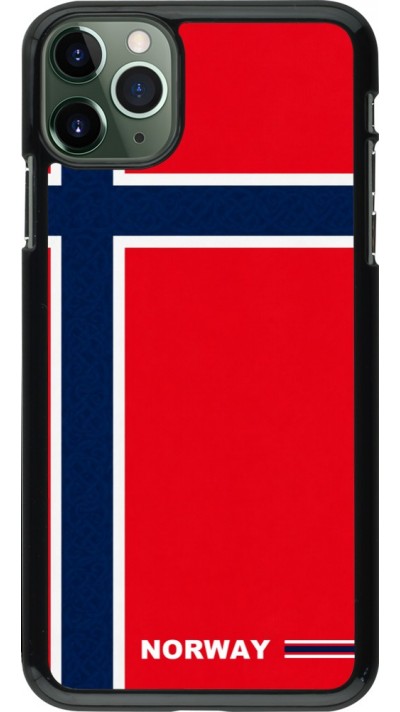Coque iPhone 11 Pro Max - Maillot de football Norvège 2026 personnalisable