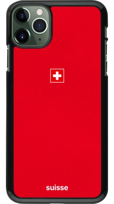 Coque iPhone 11 Pro Max - Maillot de football Suisse 2026 personnalisable