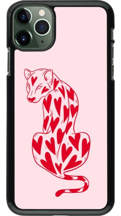 Coque iPhone 11 Pro Max - Leopard with hearts 2026