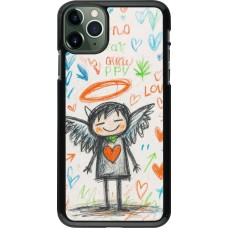 iPhone 11 Pro Max Case Hülle - Little Angel Sketch Love