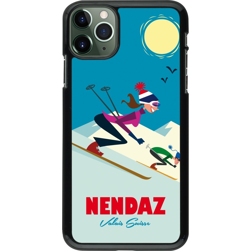 iPhone 11 Pro Max Case Hülle - Nendaz Ski Downhill