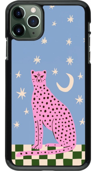 Coque iPhone 11 Pro Max - Pink leopard with stars 2026