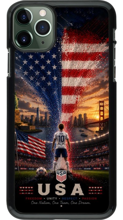 Coque iPhone 11 Pro Max - Football États-Unis splash 2026