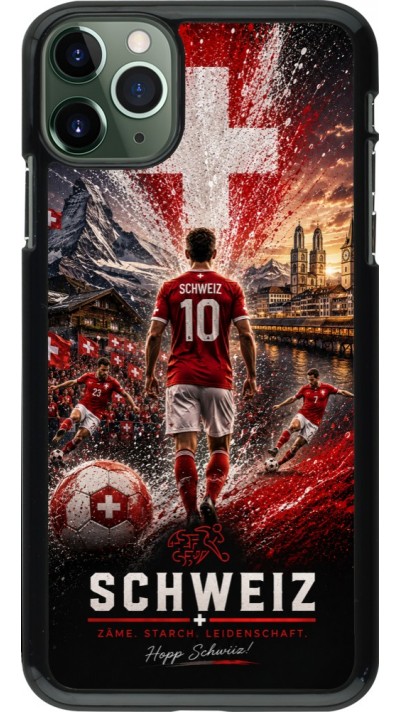 Coque iPhone 11 Pro Max - Football Schweiz splash 2026