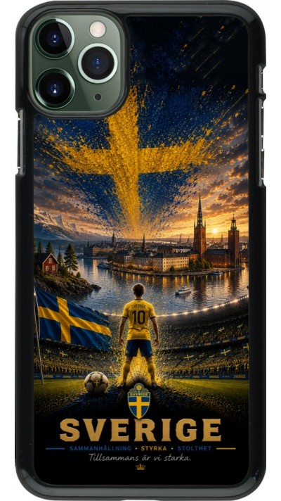 Coque iPhone 11 Pro Max - Football Suède splash 2026