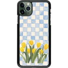 Coque iPhone 11 Pro Max - Blue vichy tulips 2026