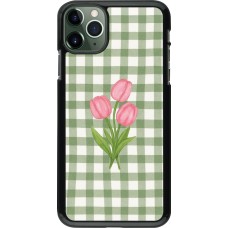 Coque iPhone 11 Pro Max - Green vichy tulips 2026