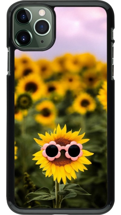 Coque iPhone 11 Pro Max - Sunflower with glasses 2026
