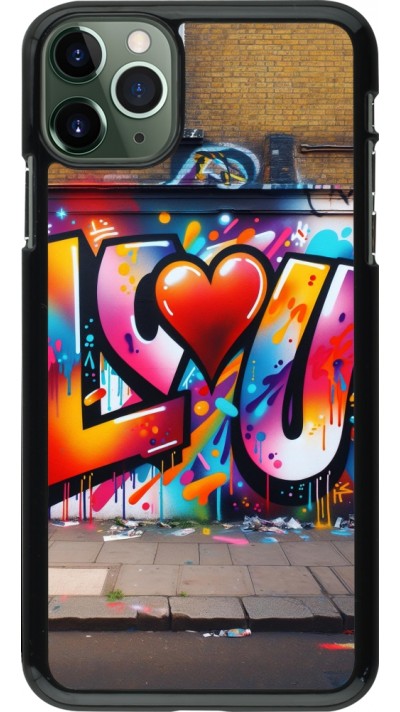 Coque iPhone 11 Pro Max - Valentine 2025 Love U Tag
