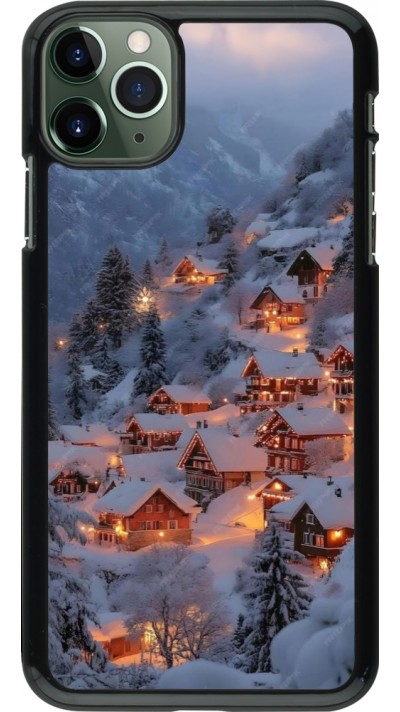 Coque iPhone 11 Pro Max - Winter 25 Winter snowy village