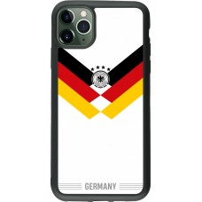 Coque iPhone 11 Pro Max - Silicone rigide noir Maillot de football Allemagne 2026 personnalisable