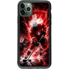iPhone 11 Pro Max Case Hülle - Silikon schwarz Hockey World Championship Player