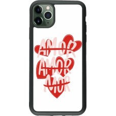 Coque iPhone 11 Pro Max - Silicone rigide noir Saint Valentines Day 26 Amor