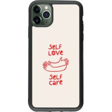 Coque iPhone 11 Pro Max - Silicone rigide noir Saint Valentines Day 26 Self love self care