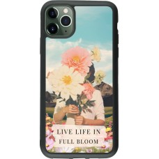 Coque iPhone 11 Pro Max - Silicone rigide noir Live life in full moon Spring 2026