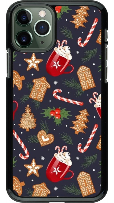 Coque iPhone 11 Pro - Christmas 25 Pattern Gingerbread House