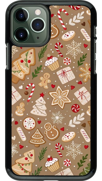 Coque iPhone 11 Pro - Christmas 25 Pattern Ginger Cookie