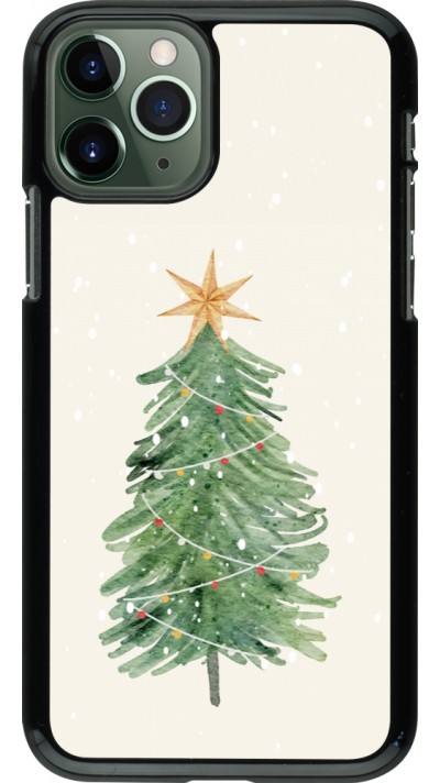Coque iPhone 11 Pro - Christmas 25 Sketch Tree