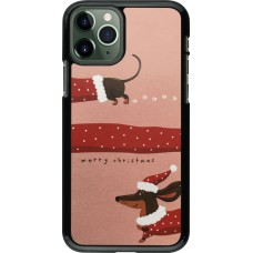 Coque iPhone 11 Pro - Christmas 25 Teckel Merry Xmas