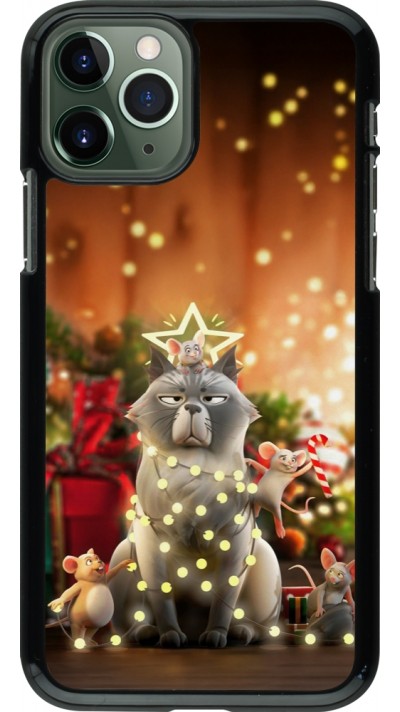 Coque iPhone 11 Pro - Christmas 25 Xmas Cat