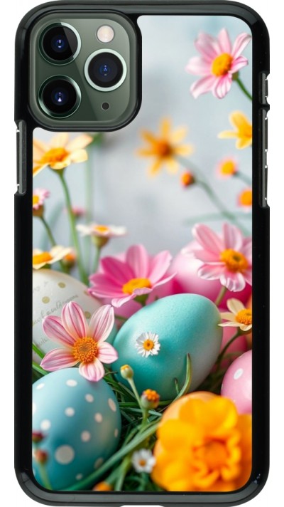 Coque iPhone 11 Pro - Easter 2026 Eggs with flowers