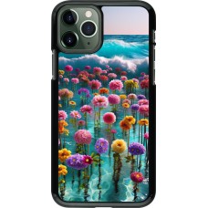 Coque iPhone 11 Pro - Flower sea waves