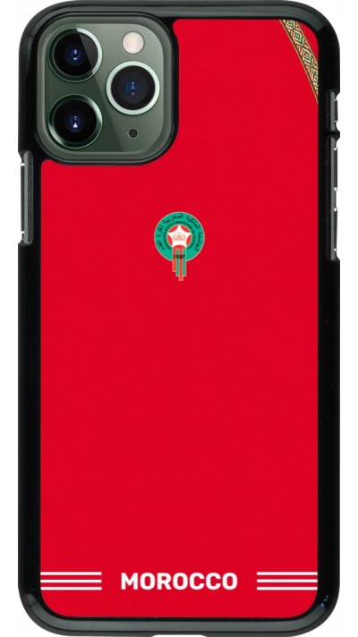 Coque iPhone 11 Pro - Maillot de football Maroc 2026 personnalisable