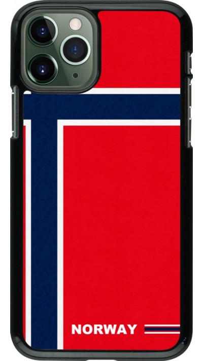 Coque iPhone 11 Pro - Maillot de football Norvège 2026 personnalisable