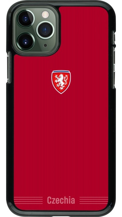 Coque iPhone 11 Pro - Maillot de football Répuplique Tchèque 2026 personnalisable