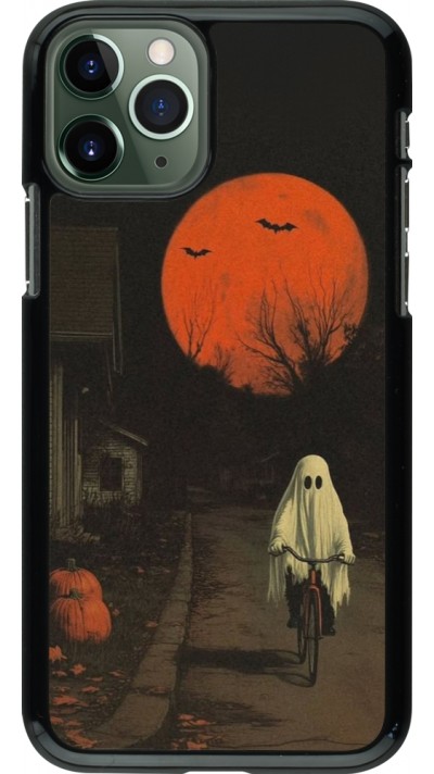 Coque iPhone 11 Pro - Halloween 2025 Ghost on a bicycle