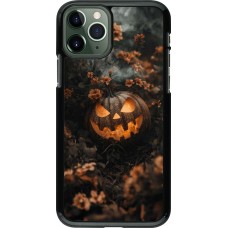 Coque iPhone 11 Pro - Halloween 2025 Pumpkin with flowers