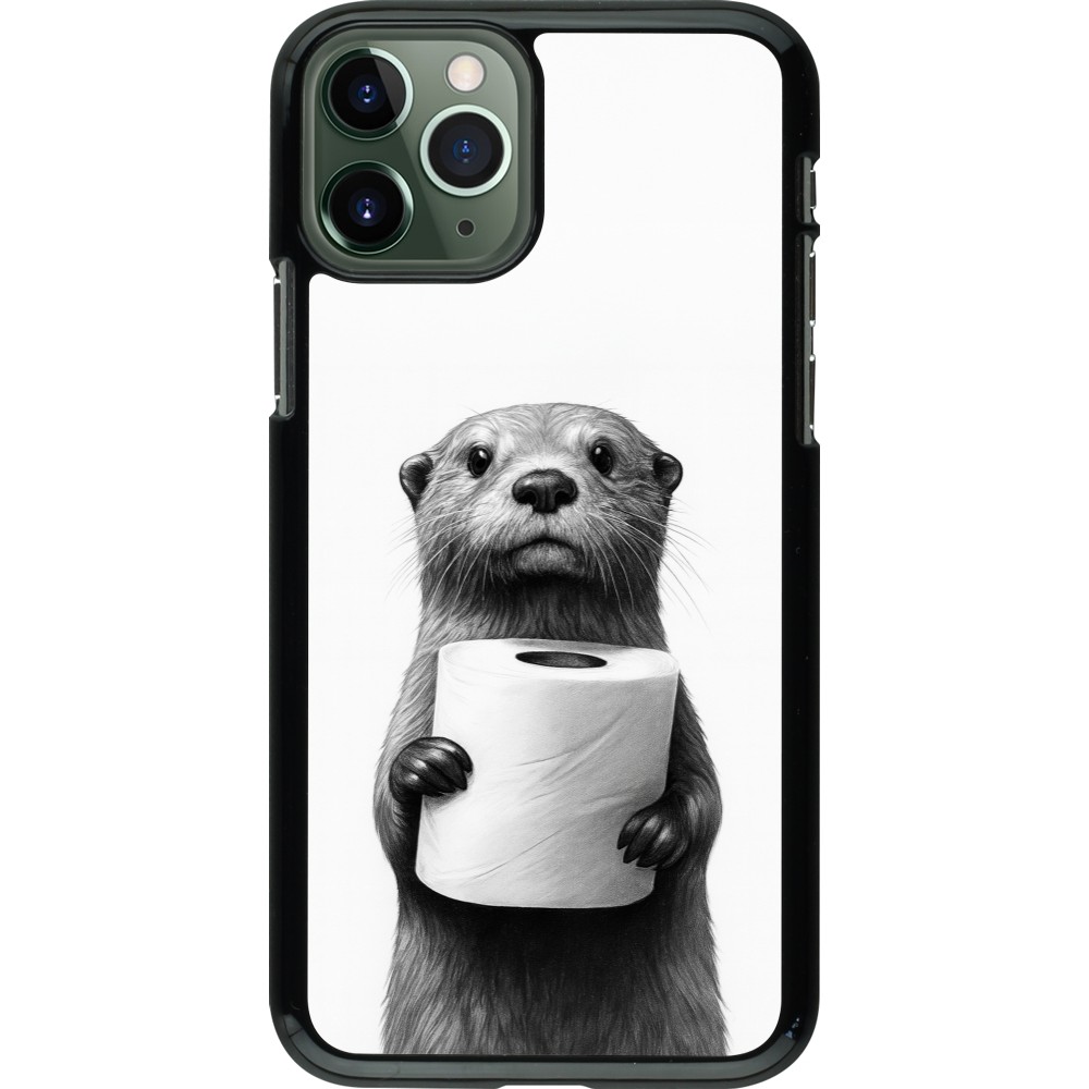 Coque iPhone 11 Pro - Loutre papier de toilette